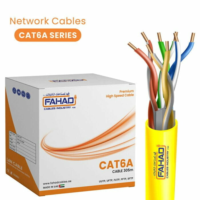 Category 6a Data Cable 305m TMT Global yellow