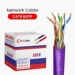 Cat6 lan cable 23awg 4twisted pair U-Utp 305m Violet Color