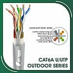 cat6a Network Cable 23awg twisted Pair u-utp Double Jacket 305mcat6a Network Cable 23awg twisted Pair u-utp Double Jacket 305m