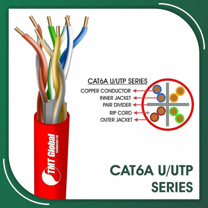 cat6a Network Cable 23awg twisted Pair u-utp