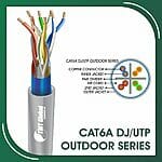 cat6a Network Cable 23awg twisted Pair u-utp Double Jacket 305m