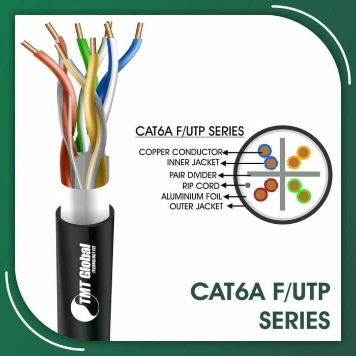 cat6a Network Cable 23awg twisted Pair f-utp Outdoor 305m