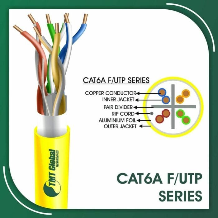 cat6a Network Cable 23awg twisted Pair f-utp Outdoor 305m