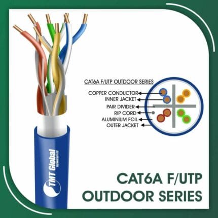 cat6a f/utp cable Network Cable 23awg Outdoor 305m cat6a Network Cable 23awg twisted Pair f-utp Outdoor 305m