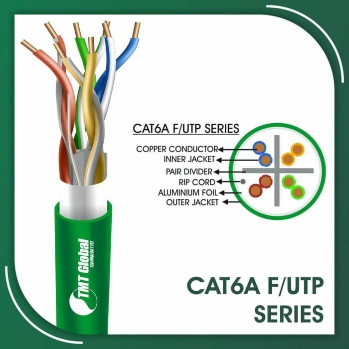 cat6a Network Cable 23awg twisted Pair f-utp Outdoor 305m