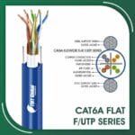 cat6a travelling Cable 23awg 4 twisted pair F-UTP 305m