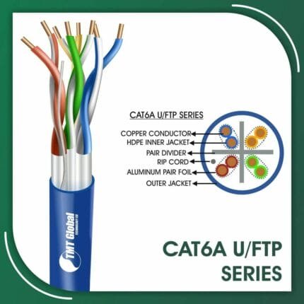 sf tp cat6a 23awg 4pair u-ftp LSZH 305m cat6a Network Cable 23awg twisted Pair u-ftp LSZH 305m cat6a 23awg 4pair u-ftp LSZH 305m TMT Global cables orange