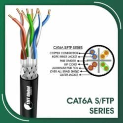cat6a cable price per meter 23awg sftp LSZH 305m