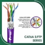 cat6a Network Cable 23awg twisted Pair s-ftp LSZH 305m