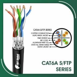 cat6a cable outdoor 23awg s ftp LSZH 305m