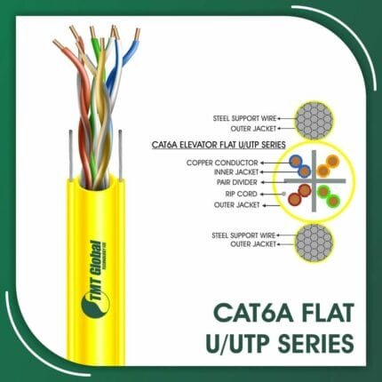 cat6a 23awg 4 twisted pair U-UTP Elevator Network Cable 305m
