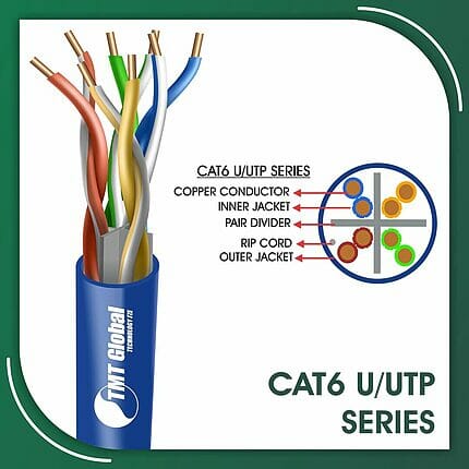 cat6 Network Cable 23awg twisted Pair u-utp 305m