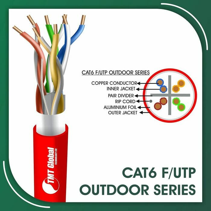 cat6 Network Cable 23awg twisted Pair f-utp Outdoor