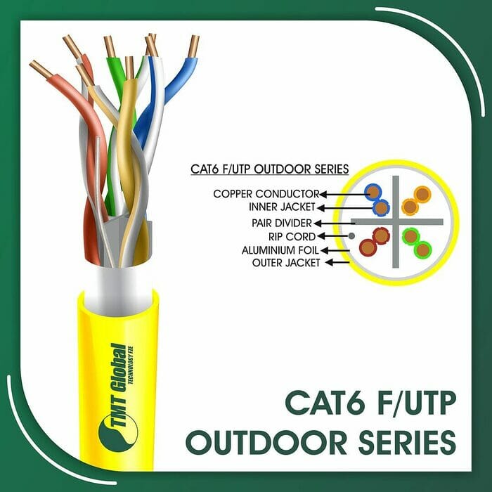 cat6 Network Cable 23awg twisted Pair f-utp Outdoor