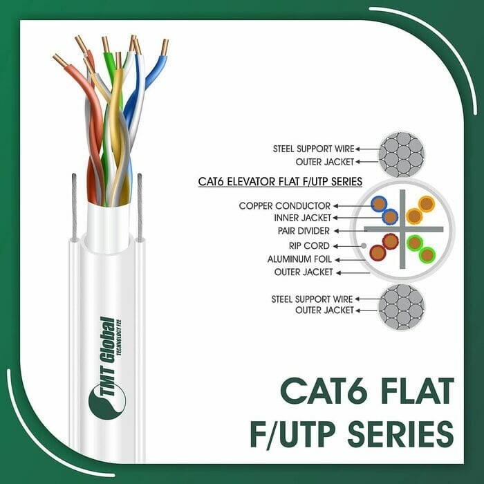 cat6 23awg 4 twisted pair f-UTP Elevator Network Cable