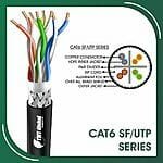 cat6 Network Cable 23awg twisted Pair sf-utp 305m