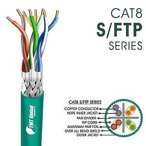 cat8 Network Cable 23awg twisted Pair s-ftp LSZH 305m