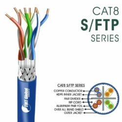 cat8 Network Cable 23awg twisted Pair s-ftp LSZH 40ghz 305m