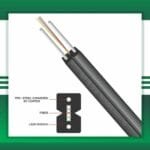 FTTH fiber optic Drop cable 4 Core single mode G.657/A1/A2
