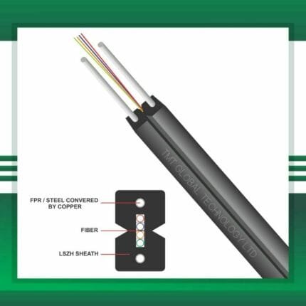 FTTH fiber optic Drop cable 4 Core single mode G.657/A1/A2