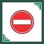 Gate Barrier No entry Sign Board