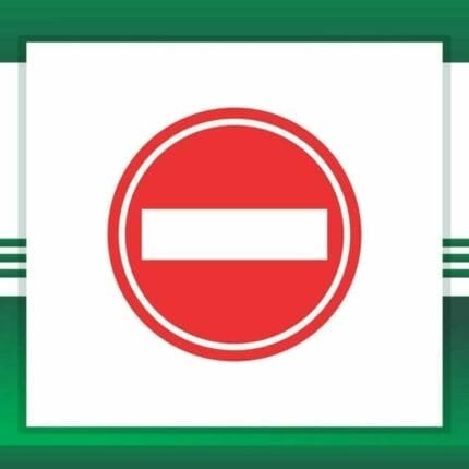 Gate Barrier No entry Sign Board