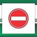 Gate Barrier No entry Sign Board