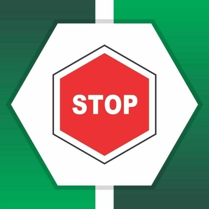 Gate Barrier Stop sign Board
