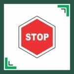 Gate Barrier Stop sign Board
