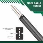 FTTH fiber optic Drop cable 4 Core single mode G.657/A1/A2 ftth cable fiber optic cable 4 core single mode