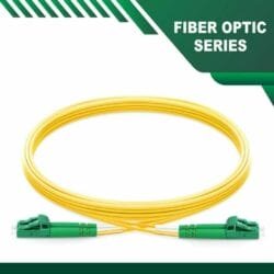 LC to LC APC Duplex LSZH Fiber Optic Patch Cord SM