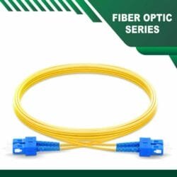 SC to SC UPC Fiber Optic Patch Cord Single Mode Duplex LSZH