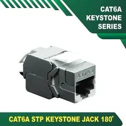 keystone jack cat6a STP Tools Less CAT6A STP KEYSTONE JACK 180⁰ TOOLS LESS