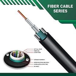8 Core OM2 armoured fiber cable