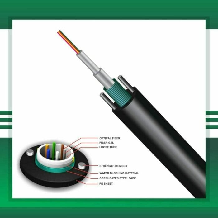 fiber optic cable Multi Core single mode Armored 96core G.652D