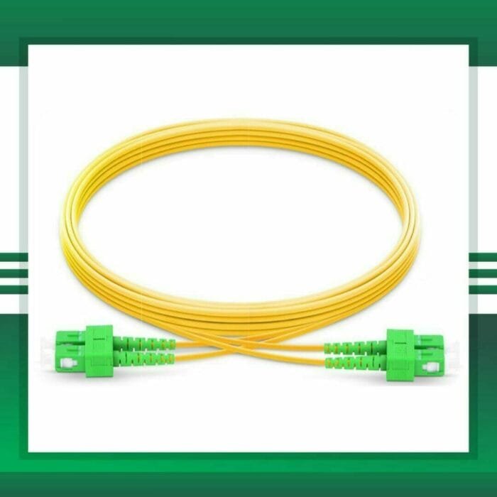 Fiber Optic Patch Cord Single Mode SC-SC-APC Duplex LSZH