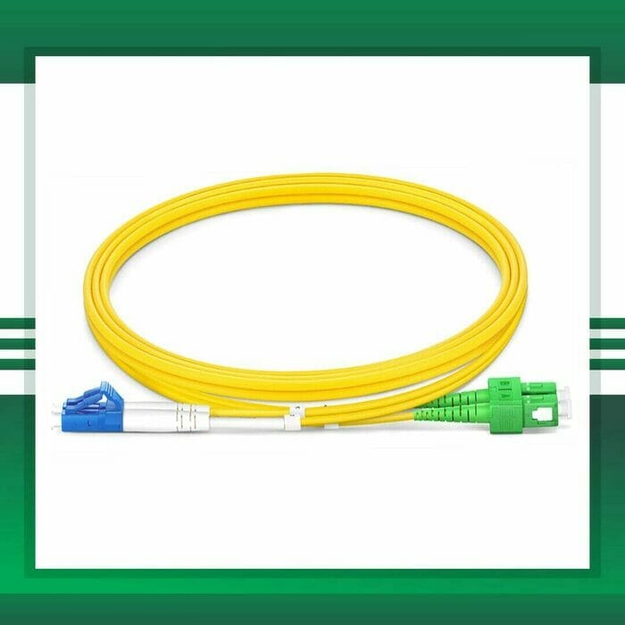 Fiber Optic Patch Cord Single Mode SC-APC-LC-UPC Duplex LSZH