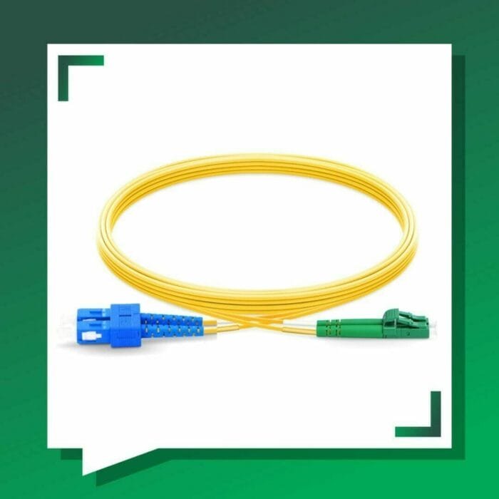 Fiber Optic Patch Cord Single Mode LC-APC-SC-UPC Duplex LSZH