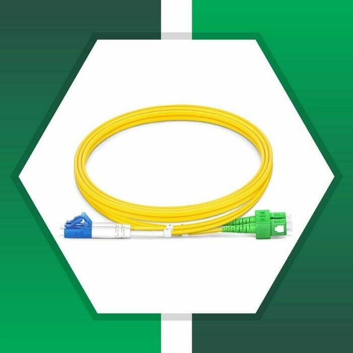 Fiber Optic Patch Cord Single Mode SC-APC-LC-UPC Duplex LSZH