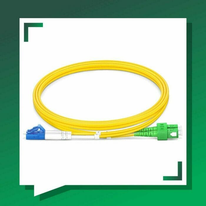 Fiber Optic Patch Cord Single Mode SC-APC-LC-UPC Duplex LSZH