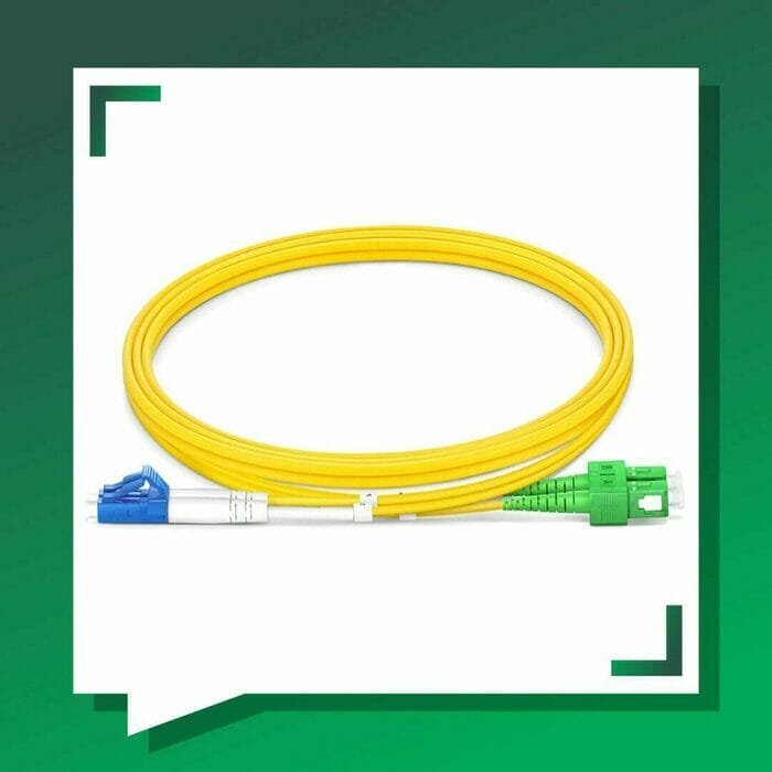 Fiber Optic Patch Cord Single Mode SC-APC-LC-UPC Duplex LSZH