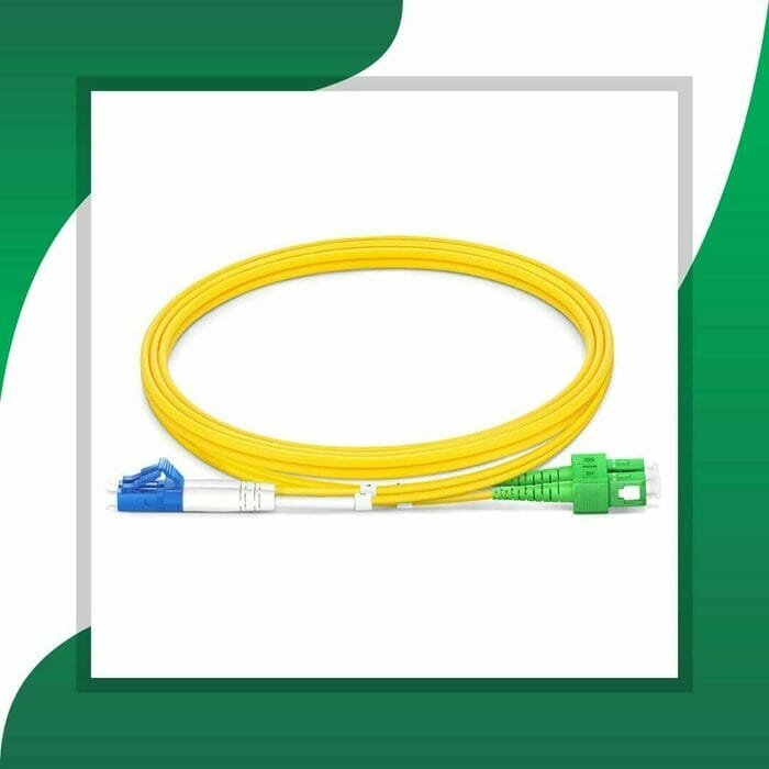 Fiber Optic Patch Cord Single Mode SC-APC-LC-UPC Duplex LSZH