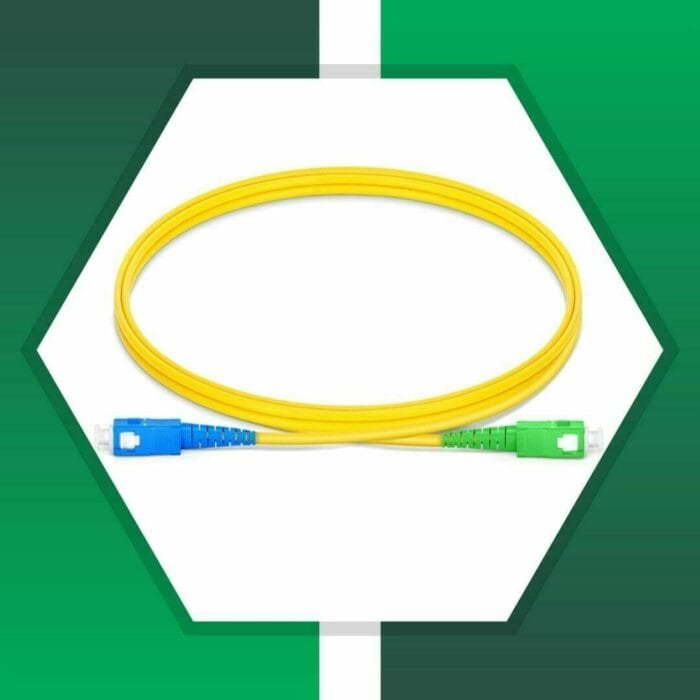Fiber Optic Patch Cord Single Mode SC-APC-SC-UPC Duplex LSZH