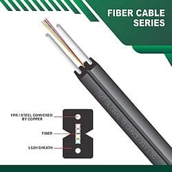 4 Core FTTH fiber optic cable G.657/A1/A2 single mode indoor outdoor