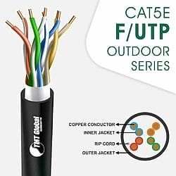 CAT5e F/UTP PE Outdoor Network Cable 24 AWG 4 Pair 305 m – 5X245BOK
