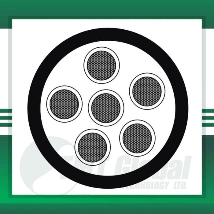 6 core Rubber cable outdoor 16 to 24 awg 305m - Image 3