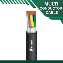 6 core Multi conductor cable PE shielded outdoor 16 to 24 awg 305m