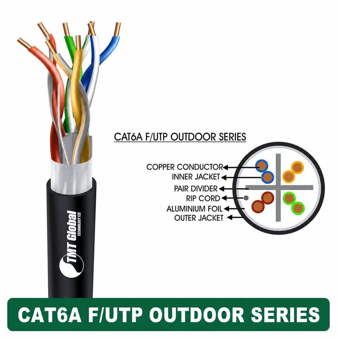 CAT6A F/UTP PE Outdoor Network Cable 23 AWG 4 Pair – 6A237BOK CAT6A F/UTP PE Outdoor Network Cable 23 AWG 4 Pair – 6A237BOK