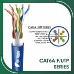 Cat6a f utp cable pvc 23 awg 4 pair 305m 6axx7b Series