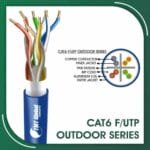 Cat6 f utp 6xxx2B PE Outdoor Cable 23 awg 4 pair 305m